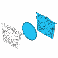 OEM 2019 BMW M6 Gran Coupe Fan Shroud Diagram - 17-42-2-283-924