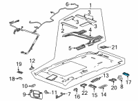 OEM 2022 Cadillac Escalade ESV Cargo Lamp Diagram - 84874627