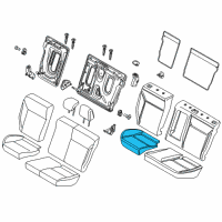 OEM 2015 Ford Focus Seat Cushion Pad Diagram - CV6Z-5863840-D