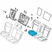 OEM 2014 Ford Focus Seat Cushion Pad Diagram - CV6Z-5863840-A