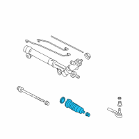 OEM 2006 Pontiac Solstice Boot Kit, Steering Gear Diagram - 88967175