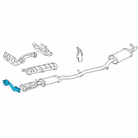 OEM 1997 Buick Riviera Exhaust Manifold Pipe Assembly Diagram - 24508112