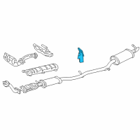 OEM 2002 Buick Park Avenue Shield-Exhaust Muffler Sight Diagram - 25649472