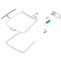 OEM 2011 Lexus CT200h Cover, Inner Rear View Diagram - 87818-76010