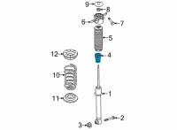 OEM Hyundai Santa Fe STOPPER-Bumper Diagram - 55326-P2000