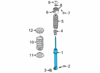 OEM 2022 Hyundai Santa Fe SHOCK ABSORBER ASSY-REAR Diagram - 55307-CL600