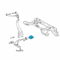 OEM 2001 Lexus LS430 Bracket, Front Lower Arm Diagram - 48652-50030