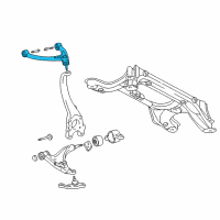 OEM 2001 Lexus LS430 Front Suspension Upper Arm Assembly Left Diagram - 48630-59035