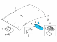 OEM 2021 Nissan Kicks Map Lamp Assy Diagram - 26430-5TA6A