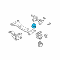 OEM BMW 128i Gearbox Mount Diagram - 22-31-6-799-845