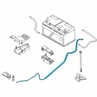OEM BMW M6 Battery Cable Diagram - 61-12-9-297-282