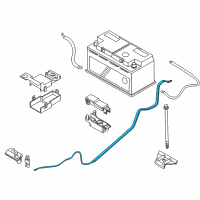 OEM 2006 BMW 650i Battery Cable Diagram - 61-12-9-297-282