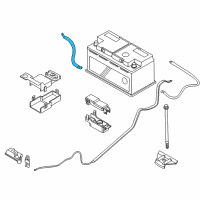 OEM 2010 BMW M6 Negative Battery Cable Diagram - 61-21-7-620-566