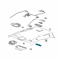 OEM 2014 Cadillac ELR Reading Lamp Assembly Diagram - 23150654