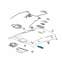 OEM 2016 Cadillac ELR Reading Lamp Assembly Diagram - 23186468