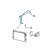 OEM 2006 Chrysler Sebring Line-A/C Suction Diagram - 4596551AC