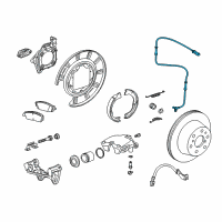 OEM 2015 Cadillac Escalade ESV Rear Speed Sensor Diagram - 84099767