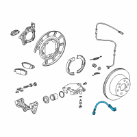 OEM Cadillac Escalade ESV Brake Hose Diagram - 84331225