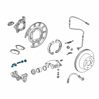 OEM Chevrolet Suburban Caliper Hardware Kit Diagram - 23157701