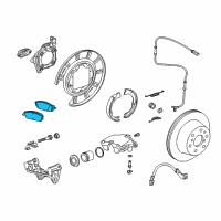 OEM Chevrolet Silverado Pad Kit-Rear Disc Brake Diagram - 84176464