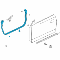 OEM 2004 Toyota Celica Lower Weatherstrip Diagram - 67861-20420