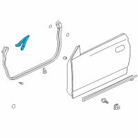 OEM 2002 Toyota Celica Upper Weatherstrip Diagram - 67863-20020