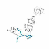 OEM 2007 Cadillac SRX Negative Cable Diagram - 15804414