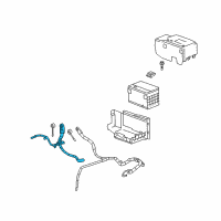 OEM Cadillac SRX Positive Cable Diagram - 15804441