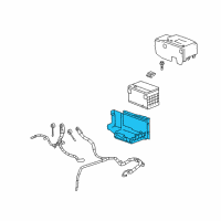 OEM 2006 Cadillac SRX Tray Asm-Battery Diagram - 15812692