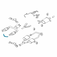 OEM 2003 Infiniti M45 Mounting Assy-Exhaust Diagram - 20711-AR01A