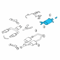 OEM Infiniti M45 Exhaust Main Muffler Assembly Diagram - 20100-CR900