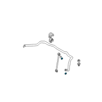 OEM 2000 BMW X5 Stabilizer, Front Diagram - 31-35-1-097-019