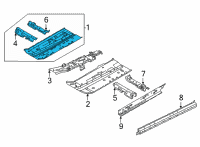 OEM 2021 Nissan Sentra Floor-Front, RH Diagram - G4320-6LBMA