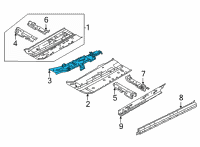 OEM 2021 Nissan Sentra Floor-Front, Center Diagram - G4310-6LBMA