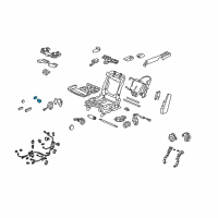 OEM 2011 Acura RL Switch Assembly, Passenger Side Lumbar Support (Premium Black) Diagram - 81251-SJA-A01ZD