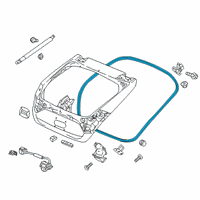 OEM 2021 Honda Civic Weatherstrip, Tailgate Diagram - 74440-TGH-A01