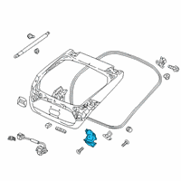 OEM 2021 Honda Odyssey Lock Assembly, Tailgate Diagram - 74800-TLA-A01