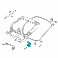 OEM 2017 Honda CR-V Lock Assembly, Tailgate Diagram - 74800-TLA-A01