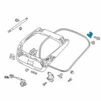 OEM 2018 Honda Civic Hinge, Driver Side Tailgate Diagram - 68260-TGG-A00ZZ