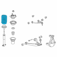 OEM 2017 Chevrolet Silverado 1500 Coil Spring Diagram - 23312162