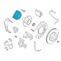 OEM 2013 BMW X3 Angular-Contact Ball Bearing Unit Diagram - 33-40-6-787-015