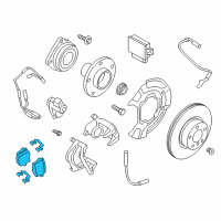 OEM BMW Z4 Disc Brake Pad Set Rear Diagram - 34-21-6-796-741