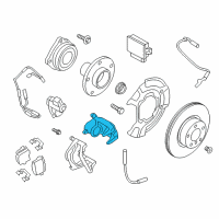 OEM 2013 BMW X3 Brake Caliper Right Diagram - 34-21-6-791-018