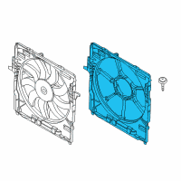 OEM 2012 BMW X5 Fan Shroud Diagram - 17-42-8-618-245