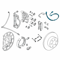 OEM 2017 Nissan NV2500 Sensor Assembly Anti Ski, Rear Diagram - 47901-1PA0A
