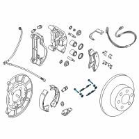 OEM 2021 Nissan Titan Spring Kit Return, Rear Brake S Diagram - D4090-1PA1B