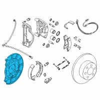 OEM 2015 Nissan NV2500 Plate Assembly-Back Rear Brake RH Diagram - 44020-1PA1B