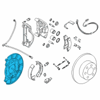 OEM 2017 Nissan NV2500 Plate Assembly-Back Rear Brake RH Diagram - 44020-1PA1B