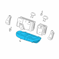 OEM 2005 Kia Optima Cushion Assembly-Rear Seat Diagram - 891003C310GJC