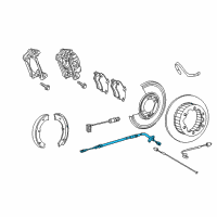 OEM 2009 Dodge Sprinter 3500 Cable-Parking Brake Diagram - 68090574AA